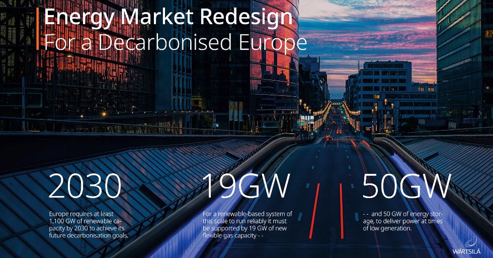 Energy Market Redesign: For a Decarbonised Europe © Wärtsilä Corporation