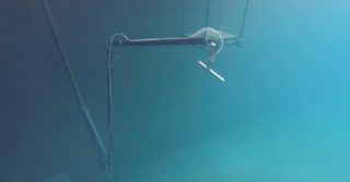 Robotic arm works remotely under water in Hinkley Point Nuclear Power Station