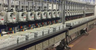 Production of electricity meters in Apator’s factory