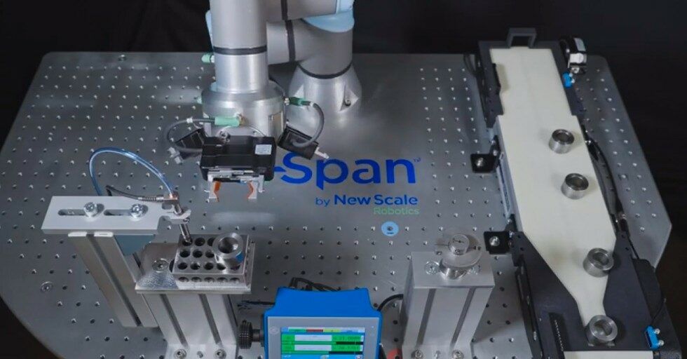 Q-Span Workstation with three different gages on one collaborative robot