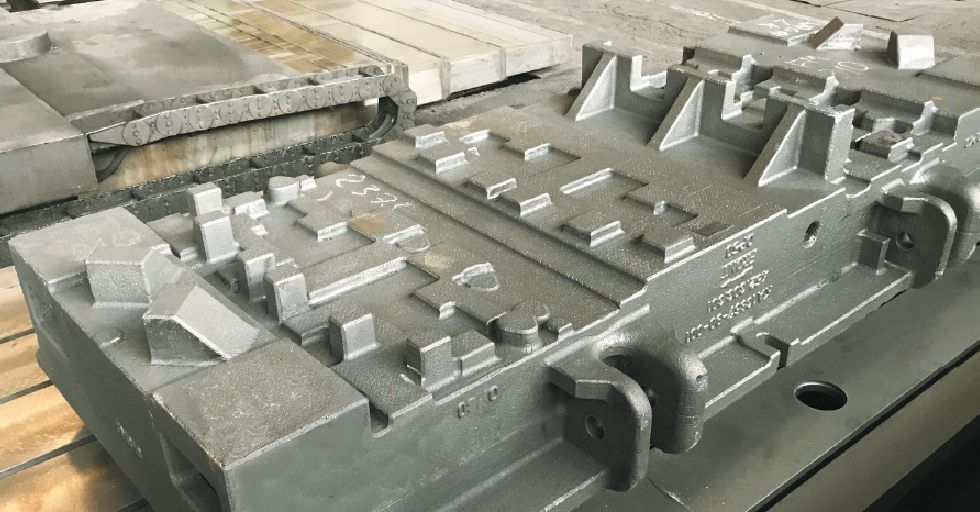 Production of iron castings up to 50 t