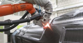 Automated production of CFRP composite parts for Airbus helicopter